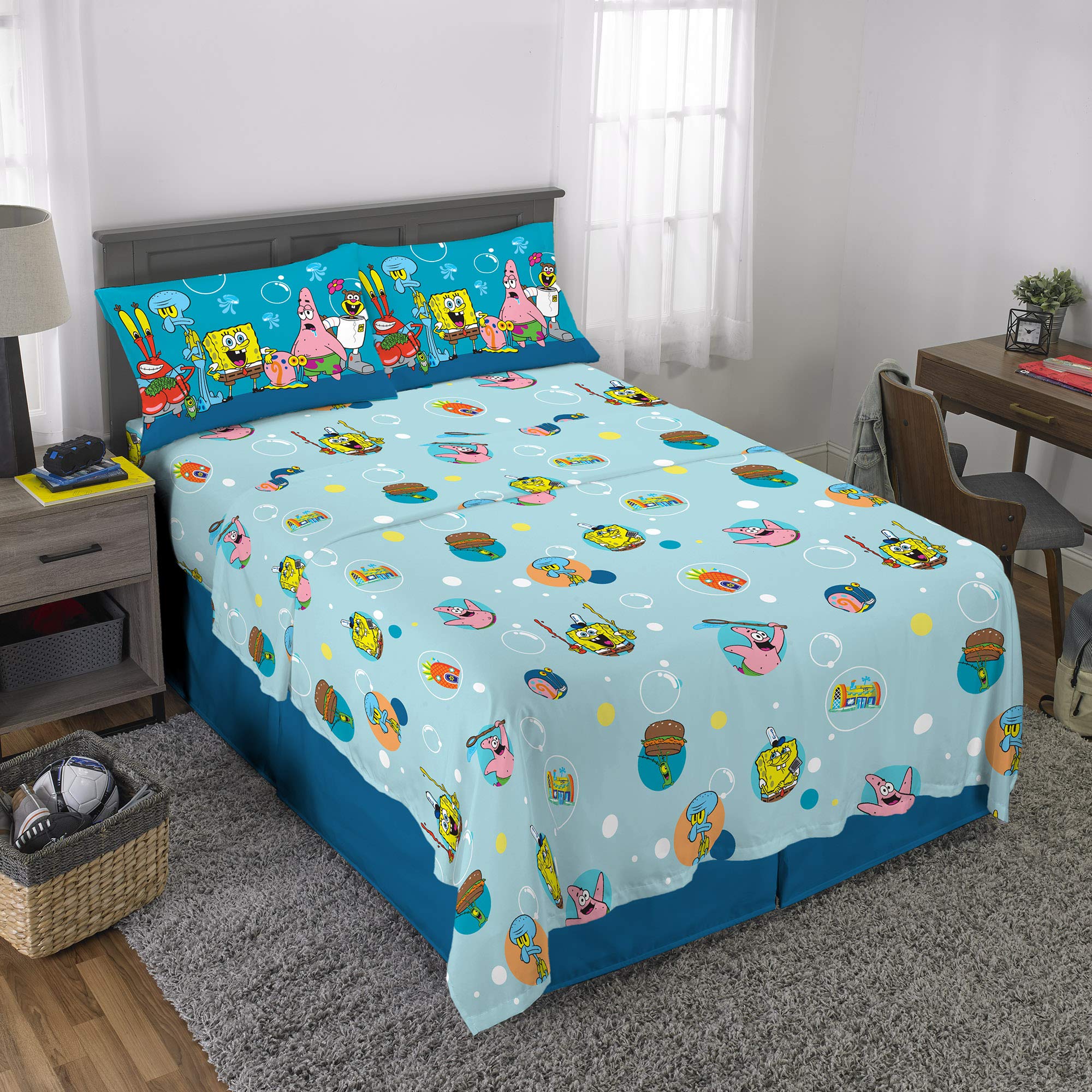 スポンジボブ ダブルシーツセット Amazon.co.jp: Franco Kids Bedding スーパーソフト マイクロ