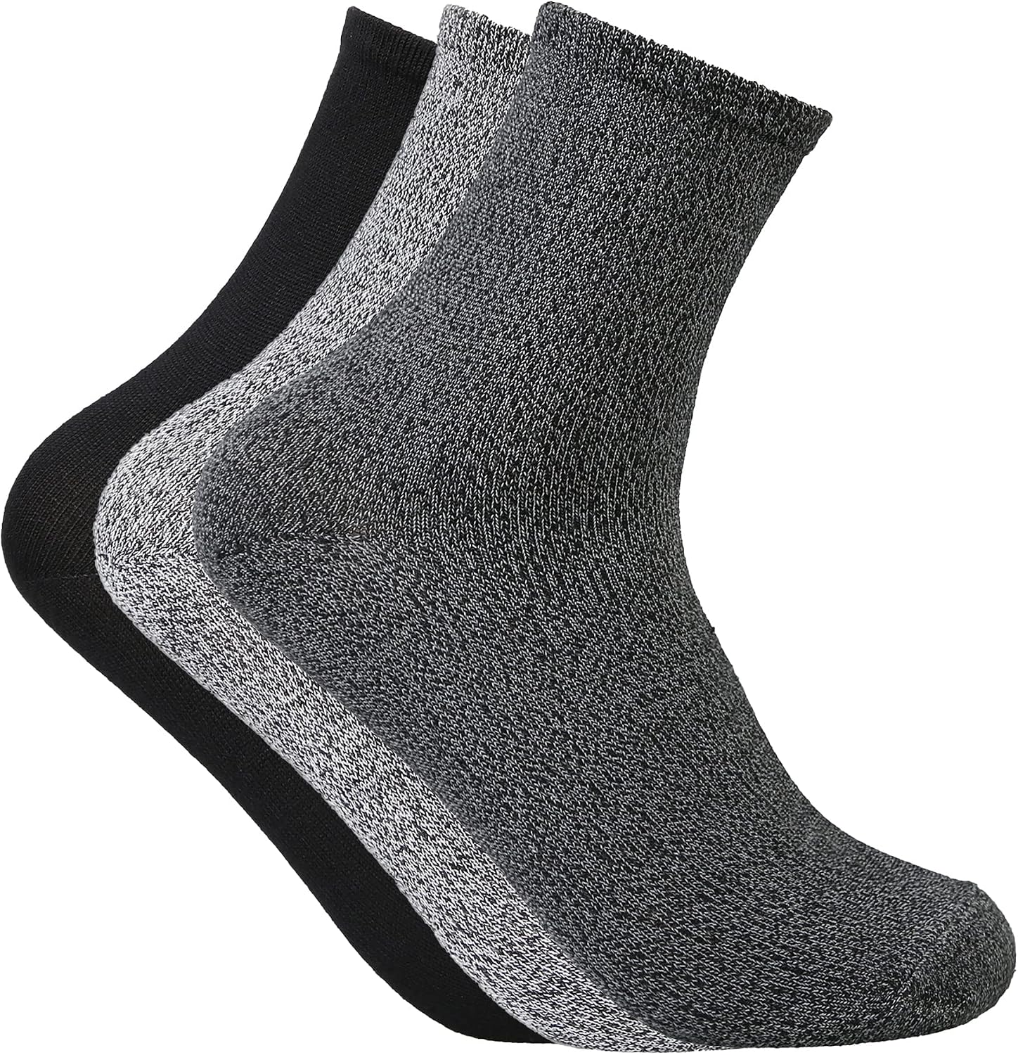 Steve Madden Women's Crew Socks - 3 Pairs Super Soft and Breathable Athletic Thick Socks