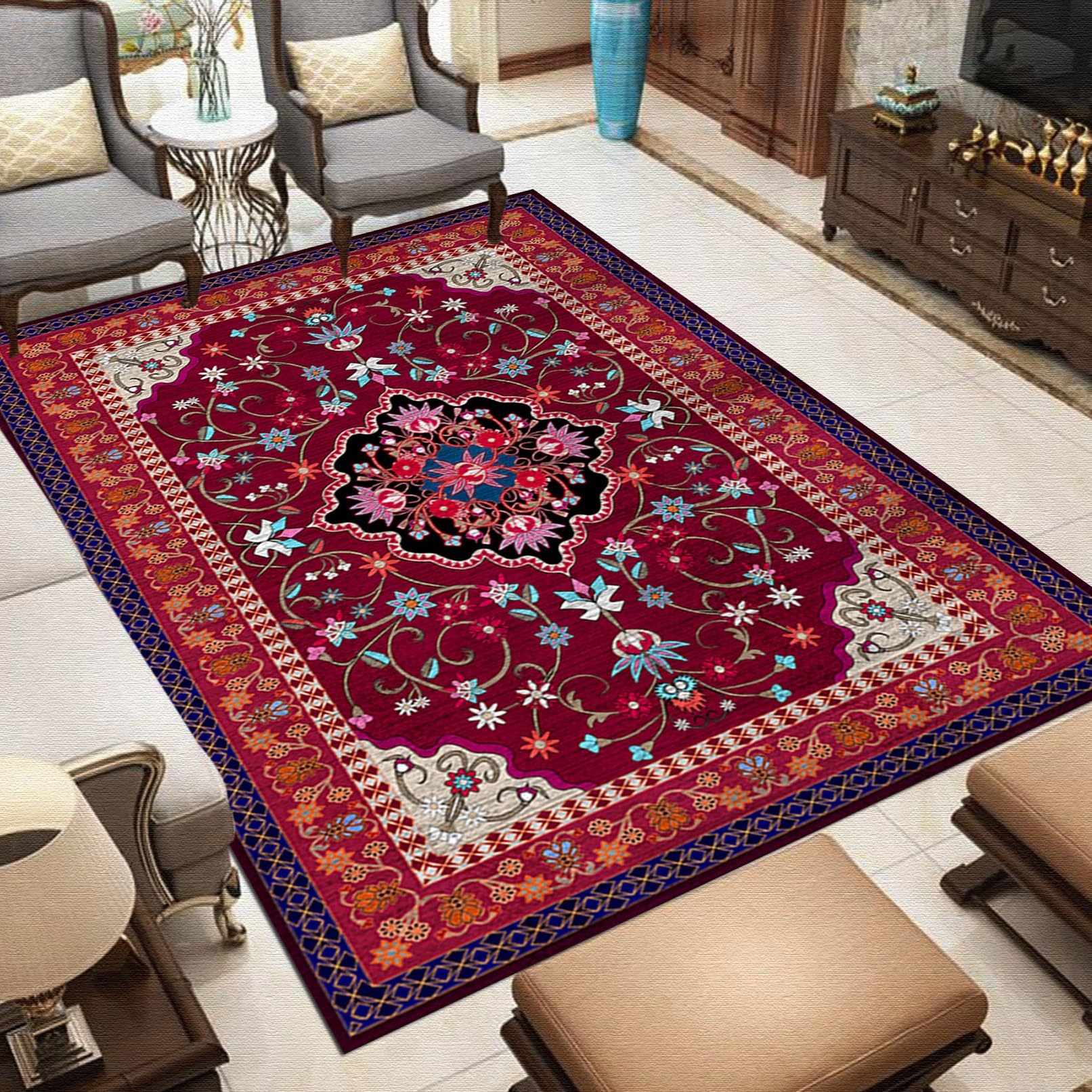 Tapis de porte lavable 70x470cm grand tapis de couloir long pour maison
