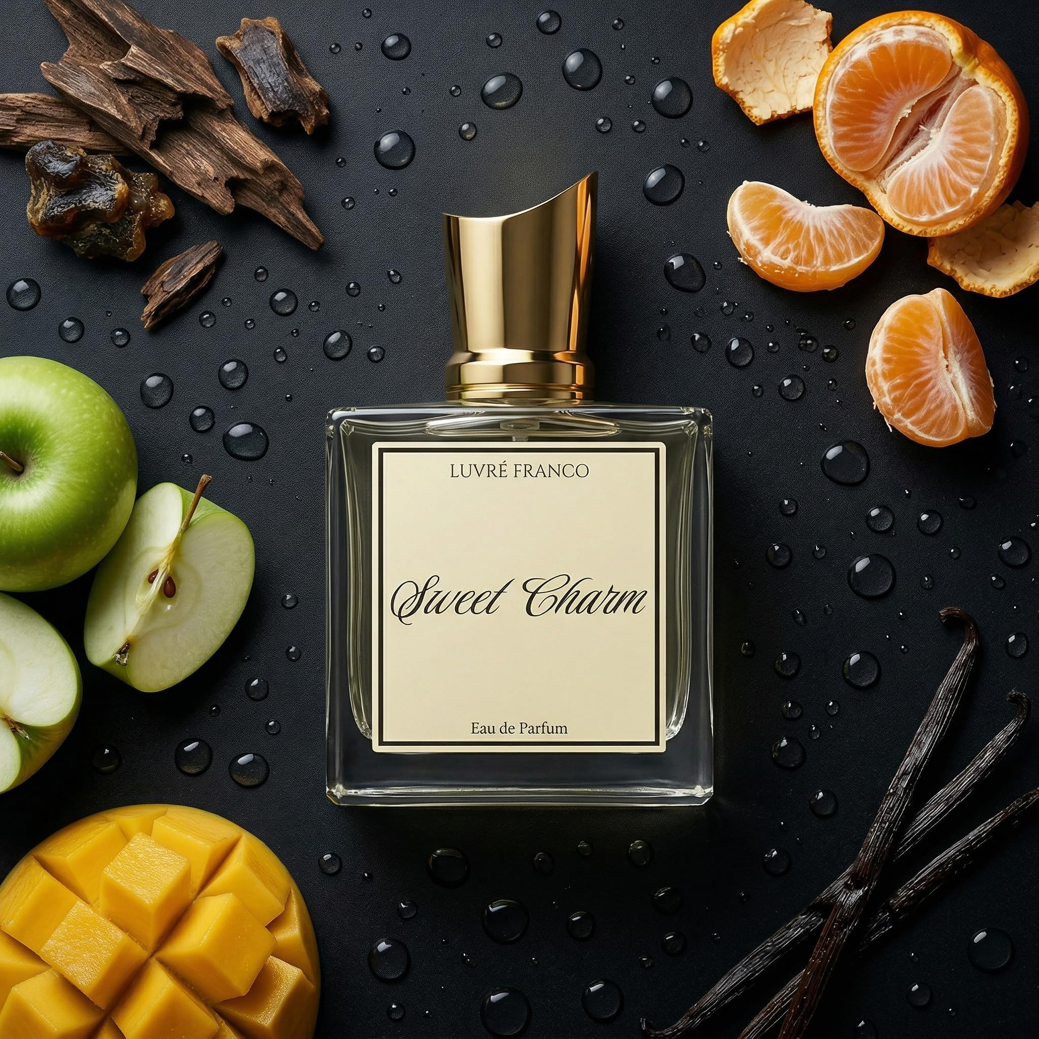 Sweet Charm - Eau de Parfum für Herren - LUVRÉ FRANCO - mit Pheromonen - frischer süßer Duft - 50ml - sehr attraktiv und anziehend - langanhaltend fruchtig
