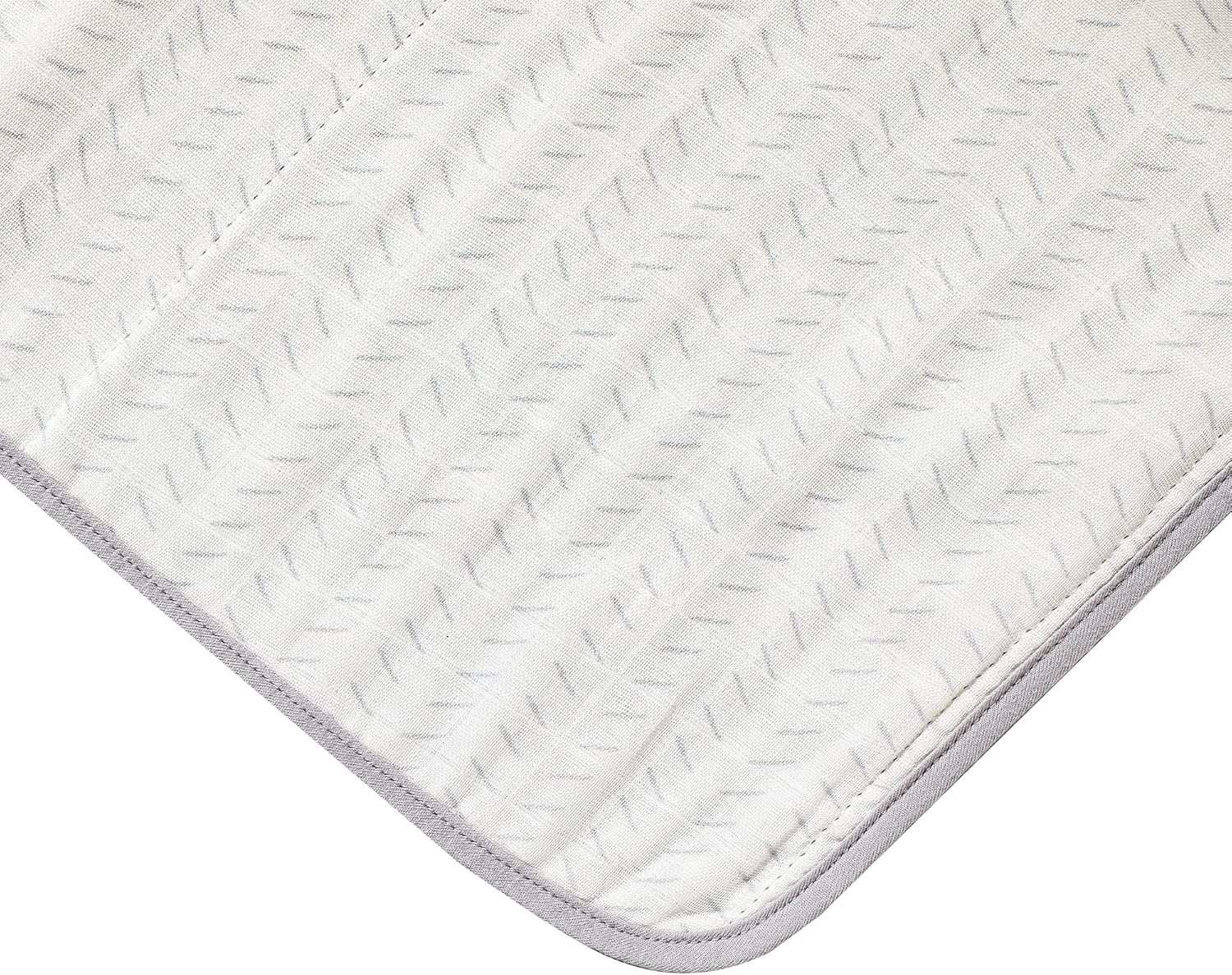 Soft Bamboo Viscose Baby Blanket, Gray Dash, Baby Boy/Girl/Unisex, 47"x47", 8-Layers, 70% Viscose derived from Bamboo, 30% Cotton Muslin - Imported
