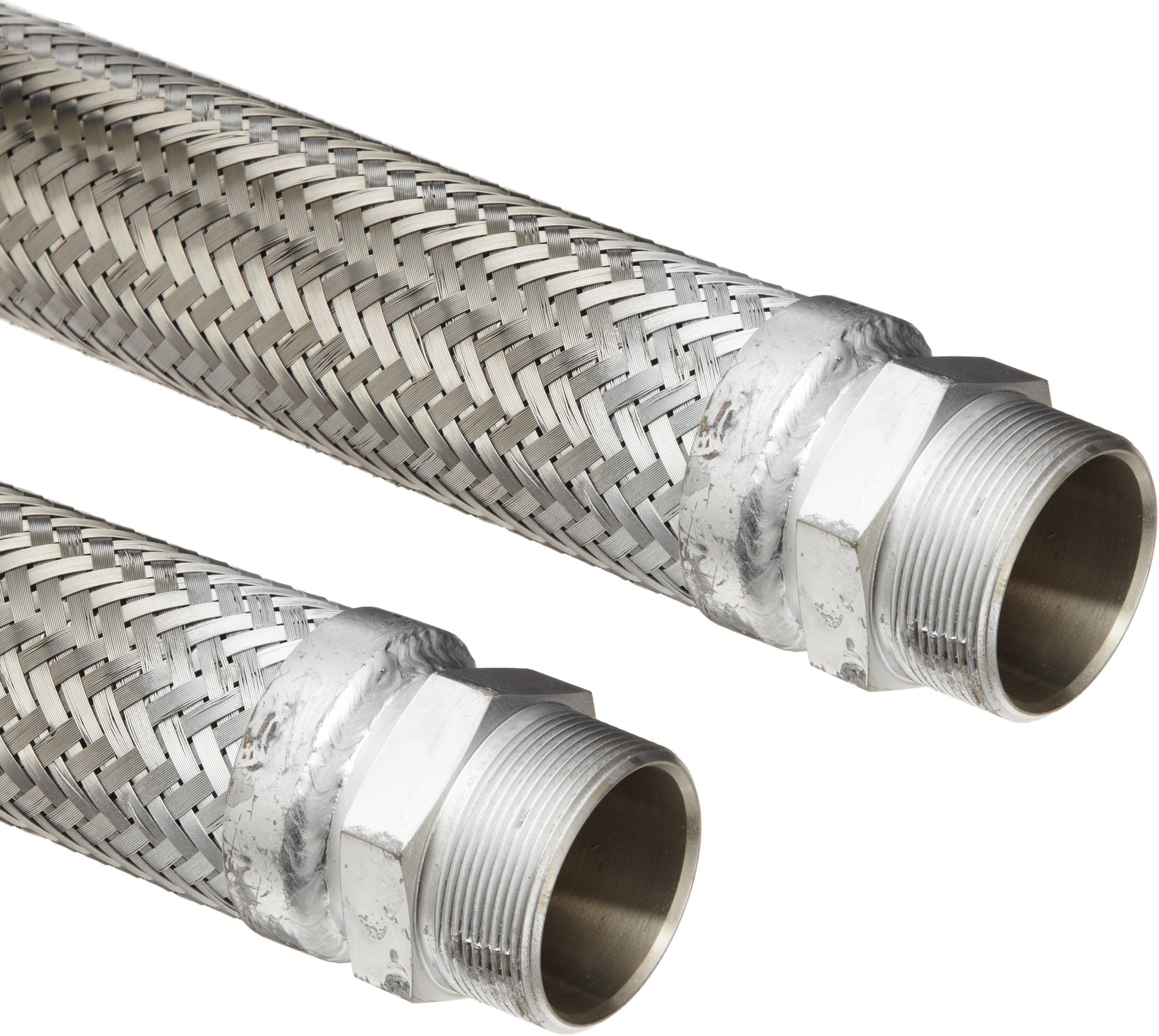 Hose Master Masterflex ã¹ãã³ã¬ã¹ã¹ããŒã« 321 ãã¬ãã·ãã«ããŒã¹ã¢ã»ã³ã㪠2ã€ã³ãã¹ãã³ã¬ã¹ã¹ããŒã« 304å
è§NPTãªã¹xå
è§NPTãªã¹æ¥ç¶ æå€§å§å449PSI é·ã18ã€ã³ã å
åŸ2ã€ã³ã