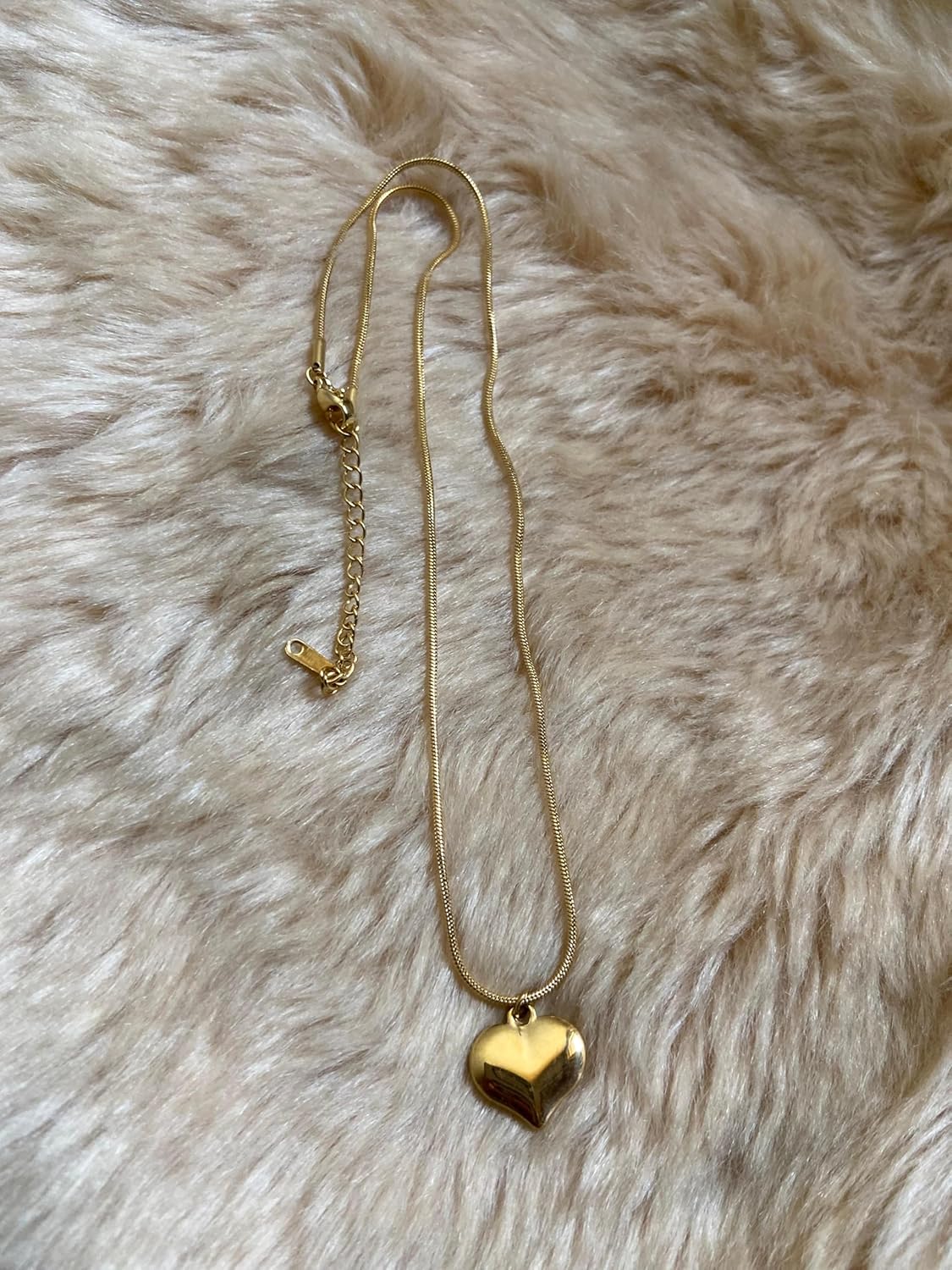 18K Gold Plated Heart Pendant Necklace, Dainty Snake Chain, Fashion Jewelry for Women, Special Occasion Gift with Box - Image 6