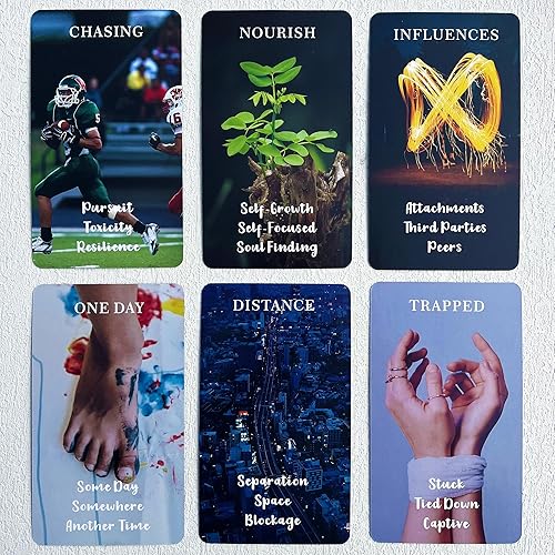 Miniatura 7 de soulme Twin Flame Love Oracle Cards, Hearts Hidden Secrets Oracle Deck, 78 cartas de tarot para principiantes, ayuda a descubrir lo que es realmente