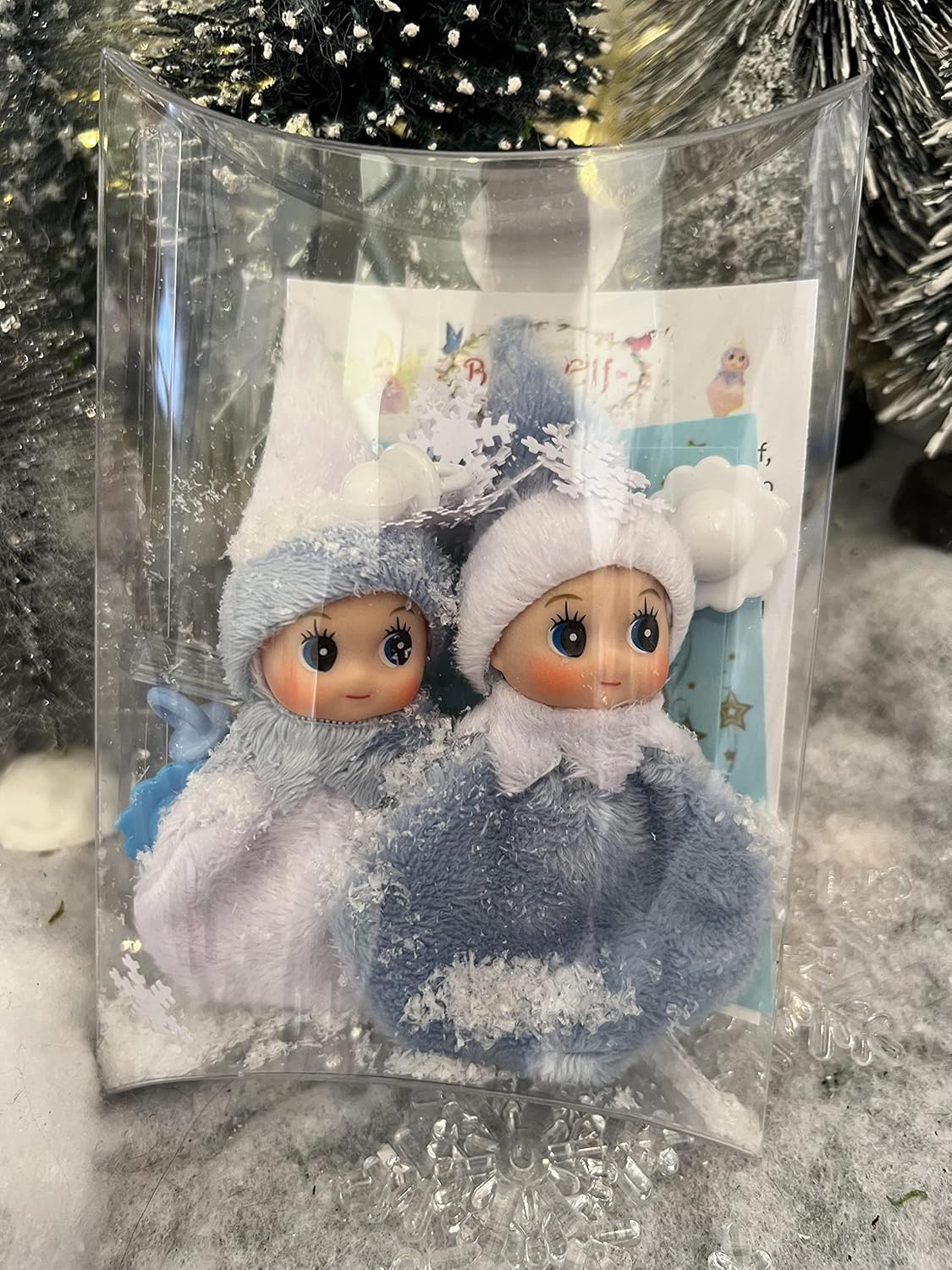 Baby elf twins winter and frost
