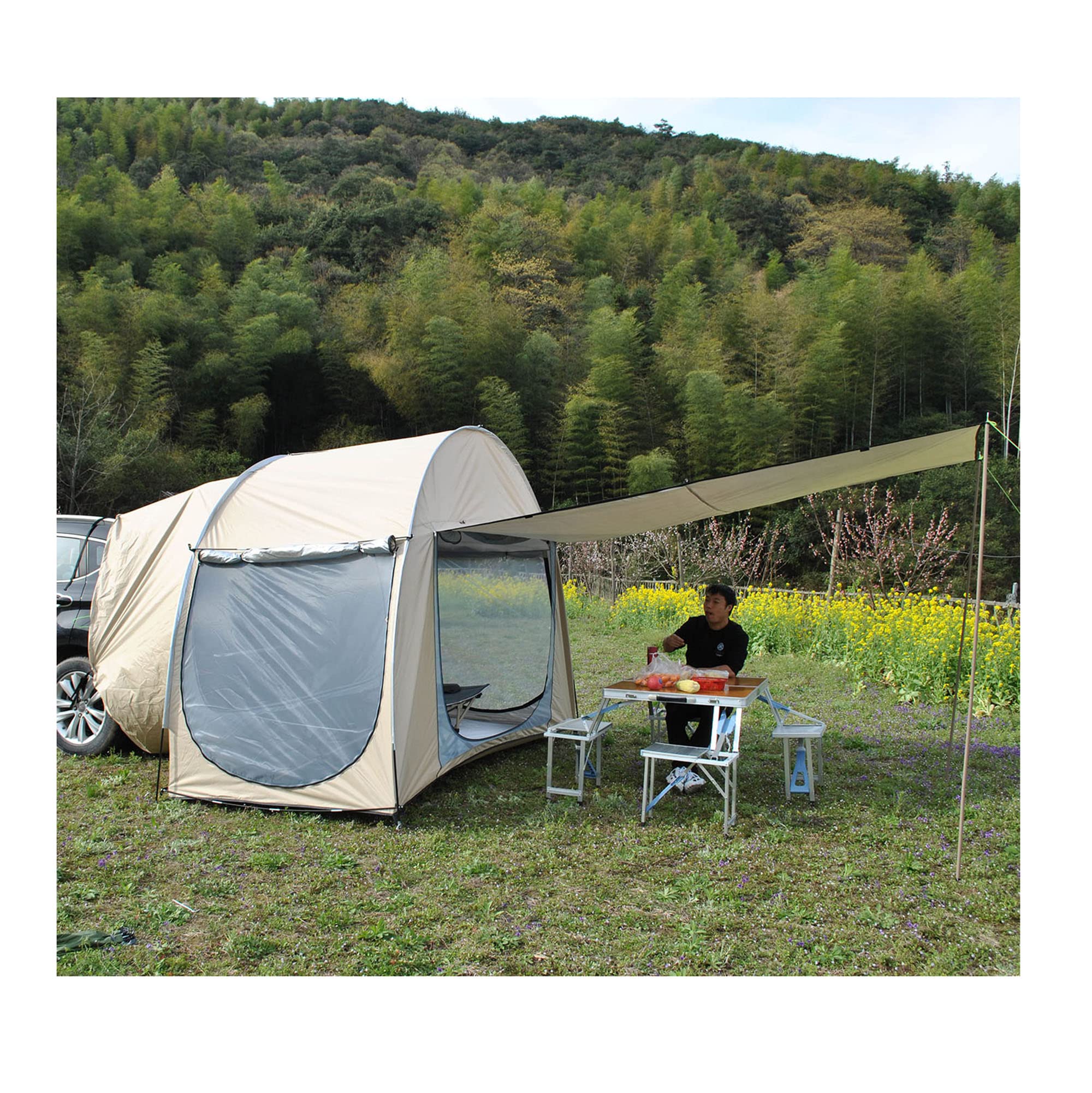Amazon | 2022 防災対策車中泊テントSUV アウトドア テント