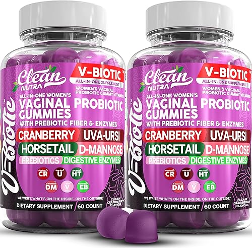 Miniatura 10 de Probióticos vaginales para mujeres, gomitas con arándano, Uva Ursi, cola de caballo, D-manosa, prebióticos y enzimas digestivas Suplemento de salud