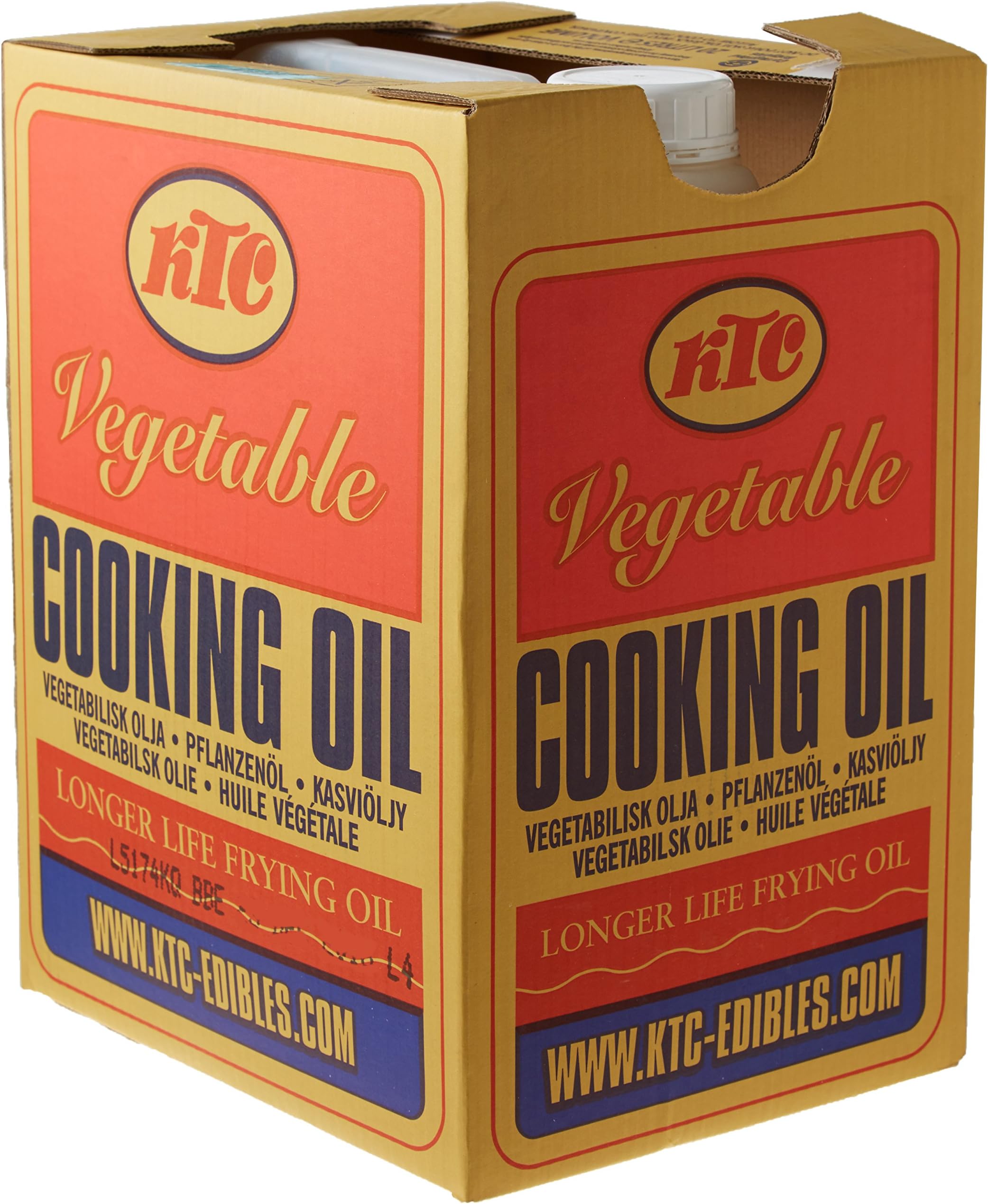 Ktc Vegetable Oil Extended Life Frying Baking Salad Cooking - Pack of 20L