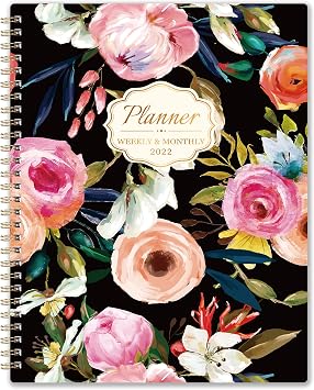 2022 Planner - Weekly and Monthly Planner 2022 with Premium Paper, Jan 2022 - Dec 2022, 8" x 10", Calendar Planner with Printed Tabs & Inner Pocket