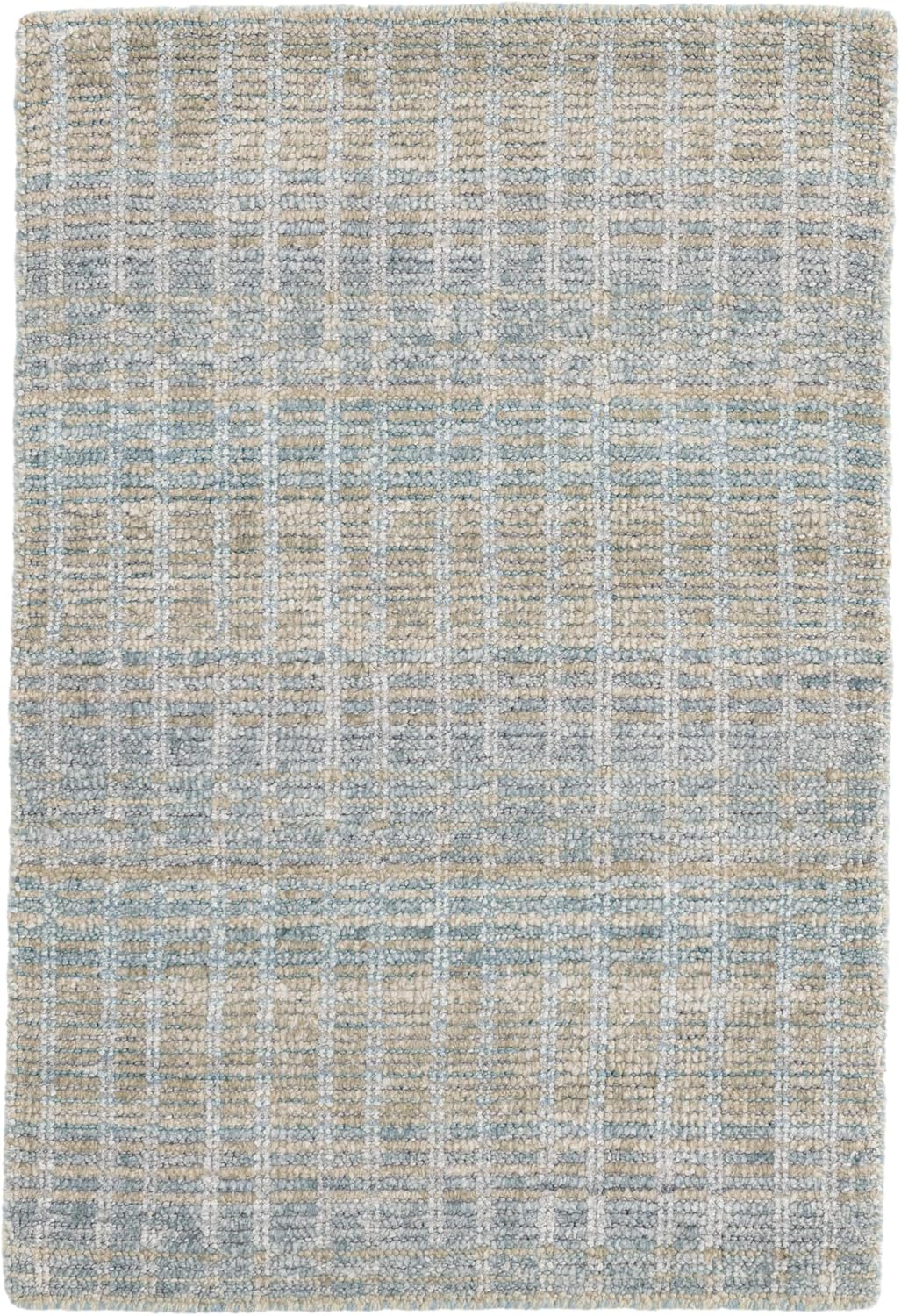 Dash and Albert Geneva Viscose & Cotton Area Rug - 8.5 X 11.5 Blue Geometric Handwoven Accent Rug - Durable, Low Pile, Low Traffic Friendly - Premium Luxury Hotel Quality Soft Breathable