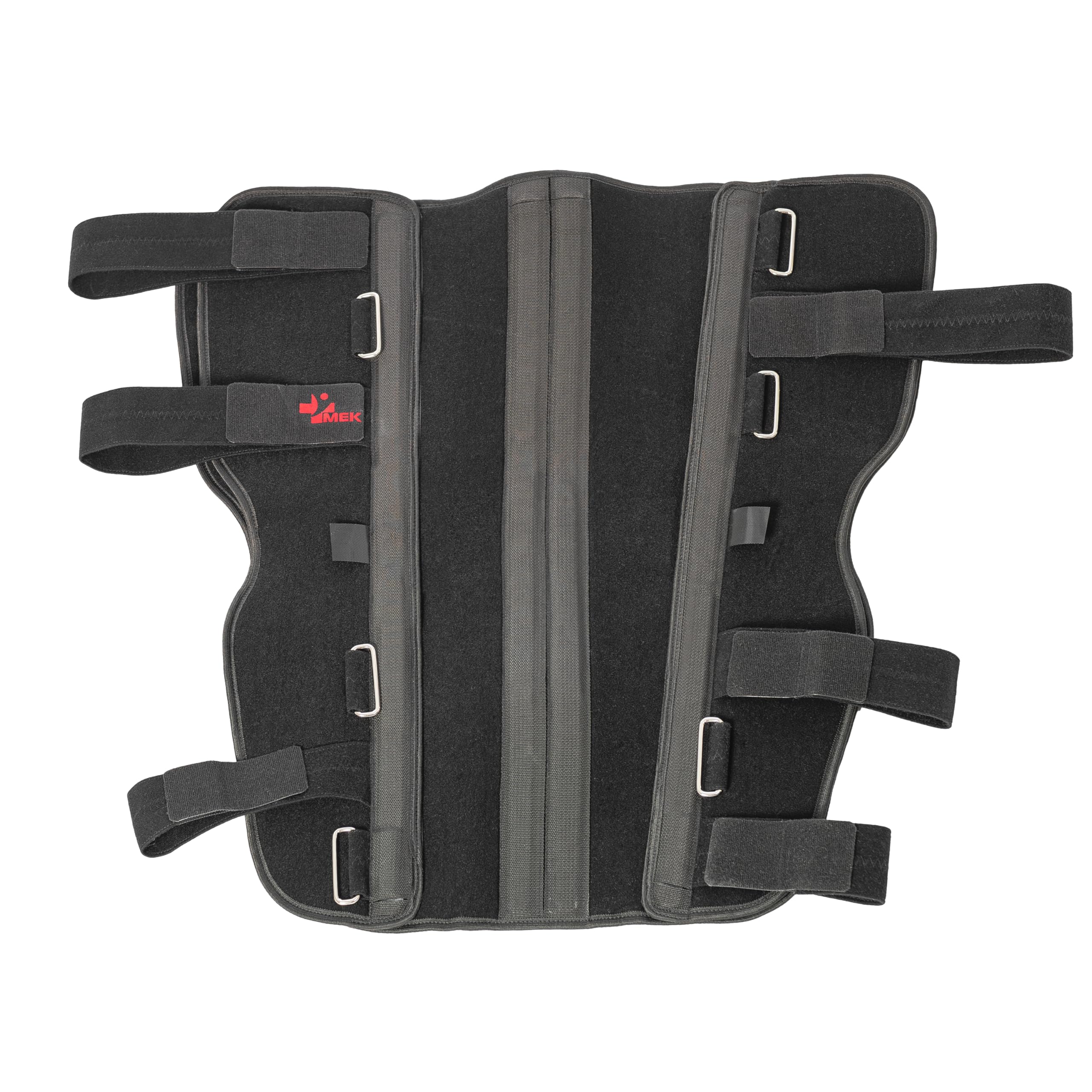 Knie Immobilisator & Knieschiene 60cm Beinschiene Knie zur Ruhigstellung (0 Grad) - Medizinprodukt aus der EU - 3-teilige Knieorthese mit 4 Schienen zur Stabilisierung nach OP oder Verletzung (S-M)