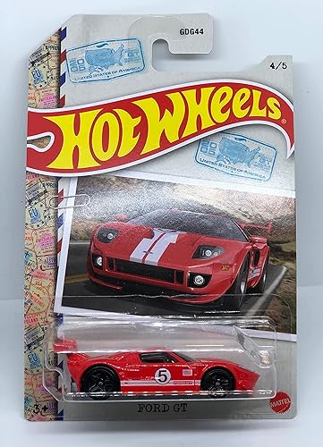 Hot Wheels 2022 - Ford GT - Rojo - Carreras de clase mundial 4/5 disponible en Yaxa Colombia