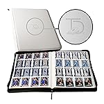 TopDeck TCG Binder - White, 16 Pocket Side Loading Card Binder, Compatible with Pokemon, Yu-Gi-Oh, Magic the Gathering, and More