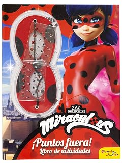 Miraculous. ¡Puntos fuera! Libro de actividades: Actividades con antifaz y pegatinas para las uñas