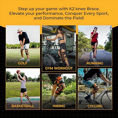 Miniatura 7 de Braceit K.2 Comfortline Rodillera FDA REGISTERED., K2-Comfortline, Anaranjado, 1