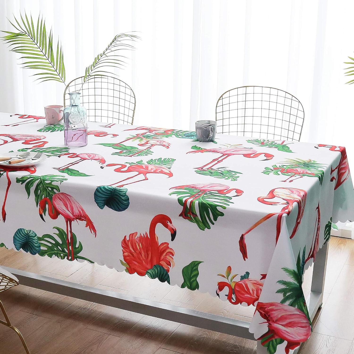 New Product iLiveX Tablecloth - Original Design Art Printing Table Cloth - Machine Washable Spillproof Rectangle Table Cover - Indoor Outdoor Party Picnic Patio Spring Summer Decoration - 60x102 (Flamingos) One-Day Sale: Up to 70% Off iLiveX Tablecloth - Original Design Art Printing Table Cloth - Machine Washable Spillproof Rectangle Table Cover - Indoor Outdoor Party Picnic Patio Spring Summer Decoration - 60x102 (Flamingos)
