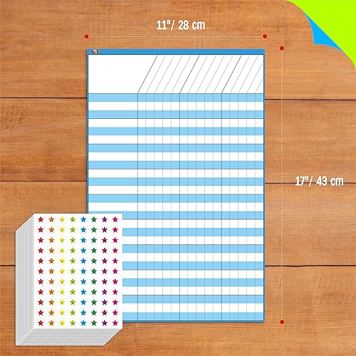 Vista 23 de Tabla de incentivos de borrado en seco/tarea/responsabilidad/asistencia a la escuela/tabla de seguimiento de progreso de tareas, paquete de 6