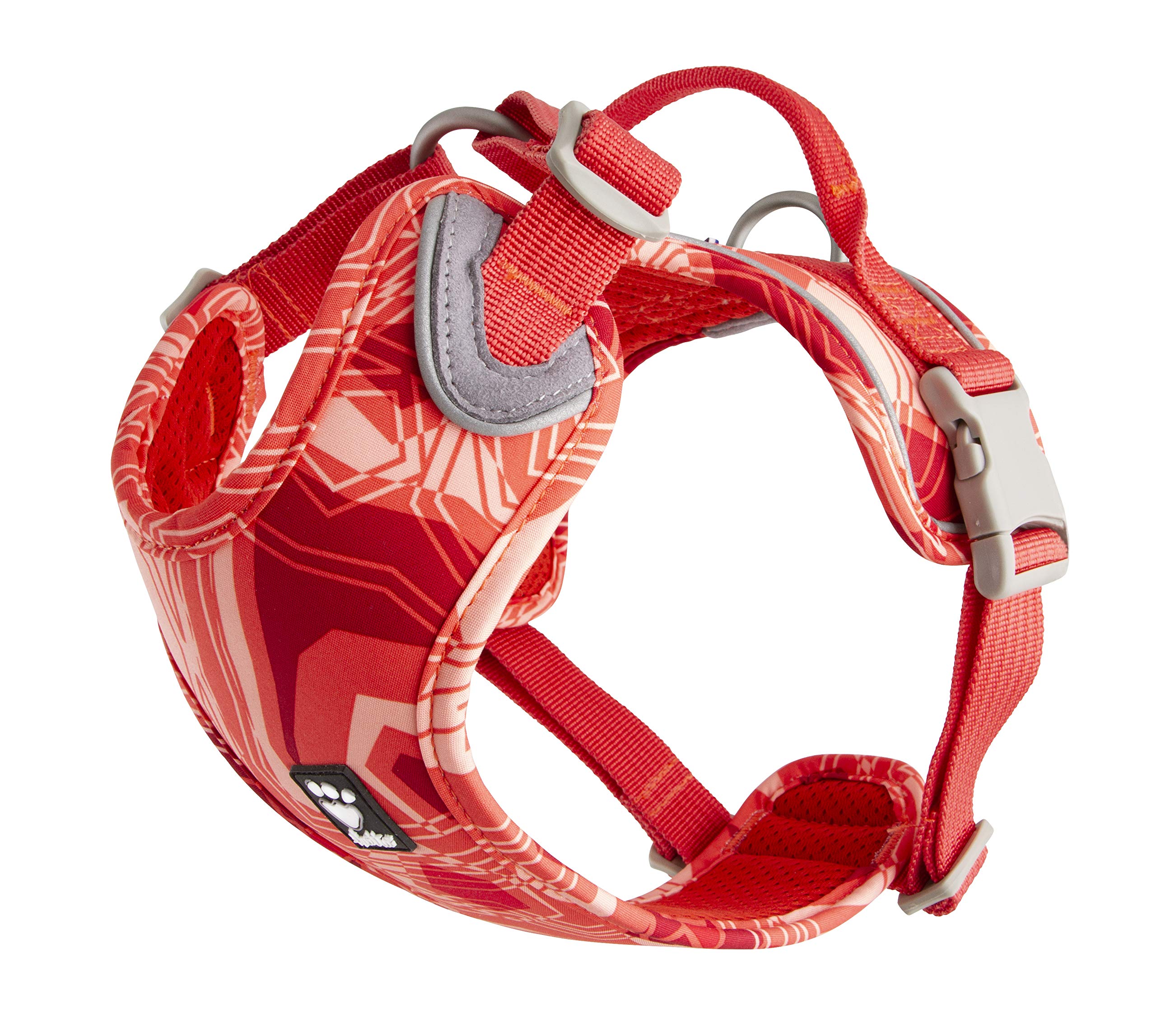 HurttaWeekend Warrior Dog Harness, Coral Camo, 39-47 in