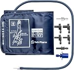 Blood Pressure Cuff Replacement 22-60cm (8.7-23.6 in) Extra-Large — Fan-Shaped Arm Cuff with 7 Air Connectors, Fits Many Omron & Standard Home Monitors — CHECK YOUR MONITOR MODEL & CONNECTOR BEFORE BUYING — Adjustable
