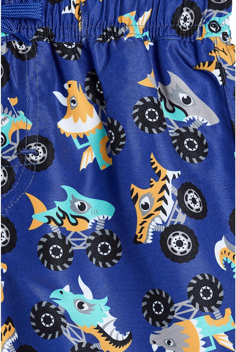 Deux par Deux Boys' Truck Boardshorts (Little Kid)
