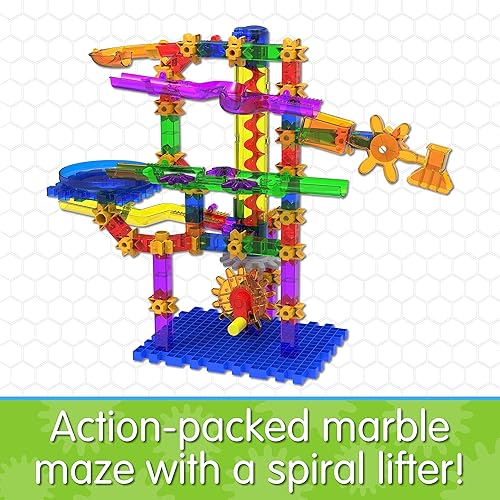 Miniatura 2 de The Learning Journey Techno Gears Marble Mania STEM - Twister Marble Run (más de 80 piezas) - Juego de laberinto de juguete - Juguetes de