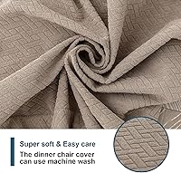 Vista 6 de Genina Fundas de asiento impermeables para sillas de comedor, fundas impermeables para sillas de comedor