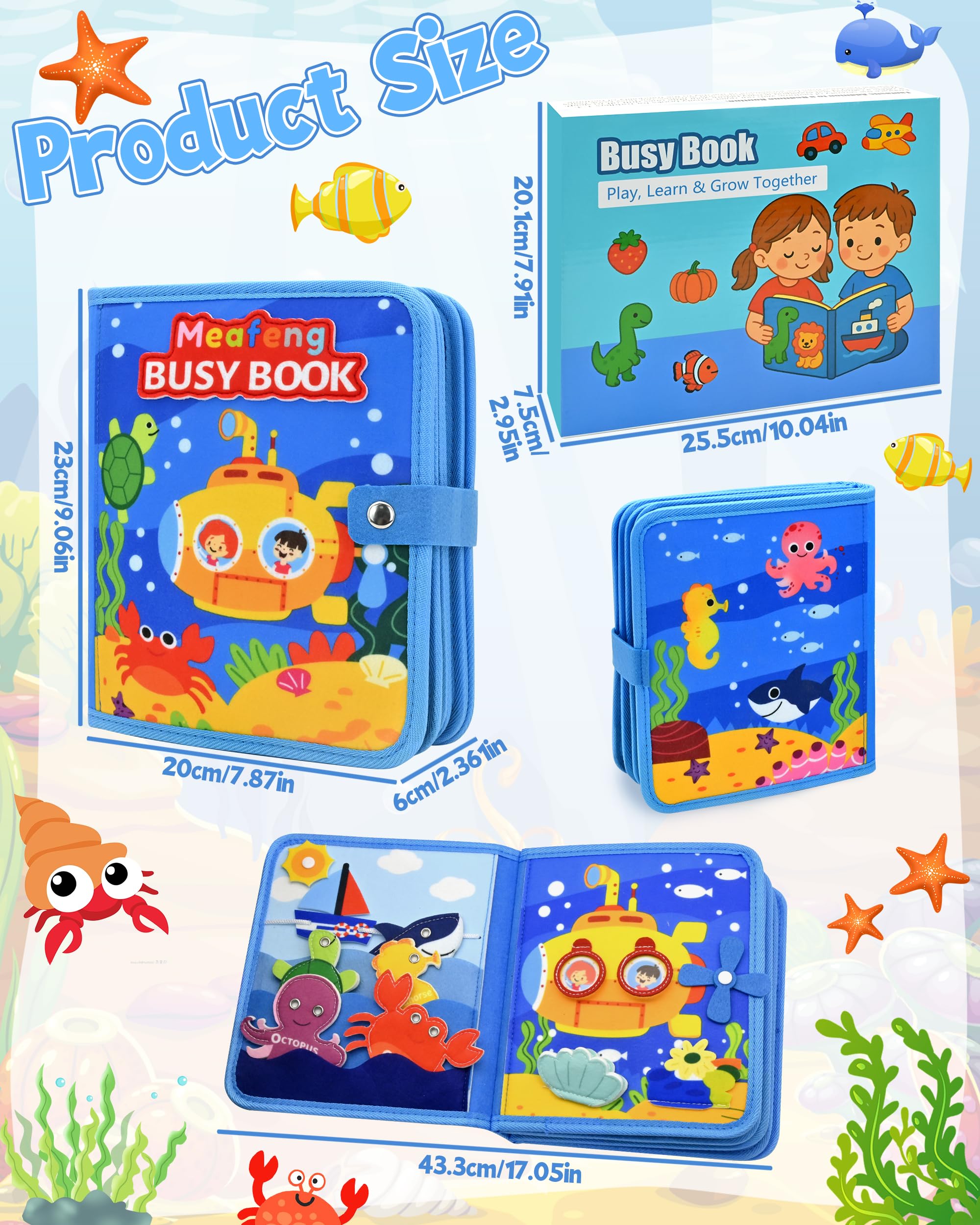 Zabawka dla niemowląt 1 rok Busy Board Montessori, wiek 1 rok, z 6 warstwami desek, zabawka dla dzieci w wieku 1, 2, 3, 4 lata, zabawki do aktywności i rozwoju, prezent dla dzieci w wieku 1–3