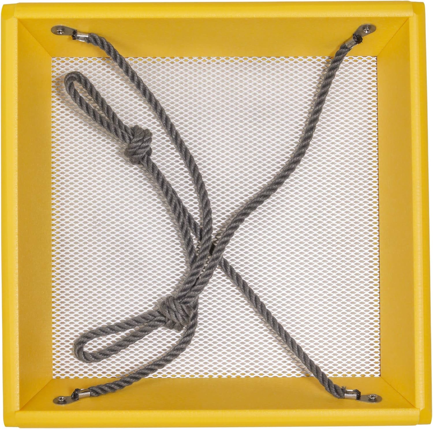 Hanging Tray Bird Feeder Color Pop Collection in Yellow Recycled Plastic
