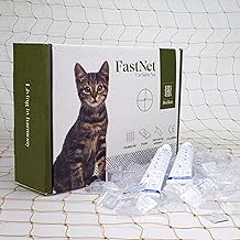 Bird-Tech TM Balcony Net for Cats and Birds Stone Colour + 100 Hooks Attachment + 2 Transparent Silicone 80 ml (8 x 3 MTS)