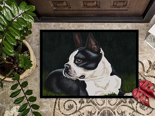Miniatura 4 de Caroline's Treasures AMB1321JMAT Boston Terrier Beauty - Tapete de 24 x 36 pulgadas para puerta delantera, para interiores y exteriores, para