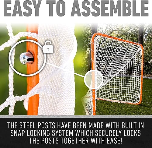 Miniatura 6 de Franklin Sports Franklin Sports Backyard Lacrosse Goal - Red de entrenamiento de lacrosse para niños y adultos - Equipo de entrenamiento de lacrosse