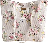 Vista 90 de Maison d' Hermine Bolsa de lona para mujer, bolsa de lona de algodón reutilizable para el hombro, bolsas de comestibles a granel con asa para 01