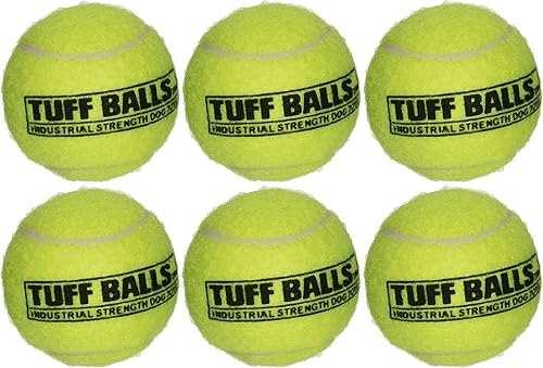 PetSport Giant Tuff Ball - Pelotas de tenis gigantes para perros, ideales para aburrimiento y masticadores agresivos, pelotas de tenis para perros