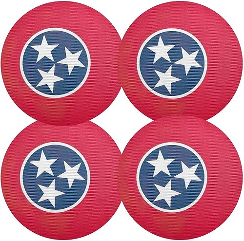 Miniatura 11 de Chile Flag Round Placemats Dining Table Mats Decorative Table Mats for Kitchen Dining Table Decoration, Set of 6 Bandera de Chile,Bandera de