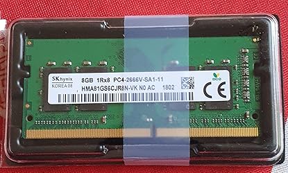 SK HYNIX 8GB 1RX8 DDR4 SO-DIMM PC4-21300 2666MHZ módulo de memoria HMA81GS6JJR8N-VK