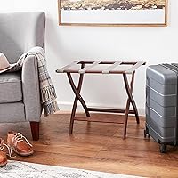 Vista 44 de Wooden Mallet Designer Curve Leg - Portaequipajes, correas grises, roble claro