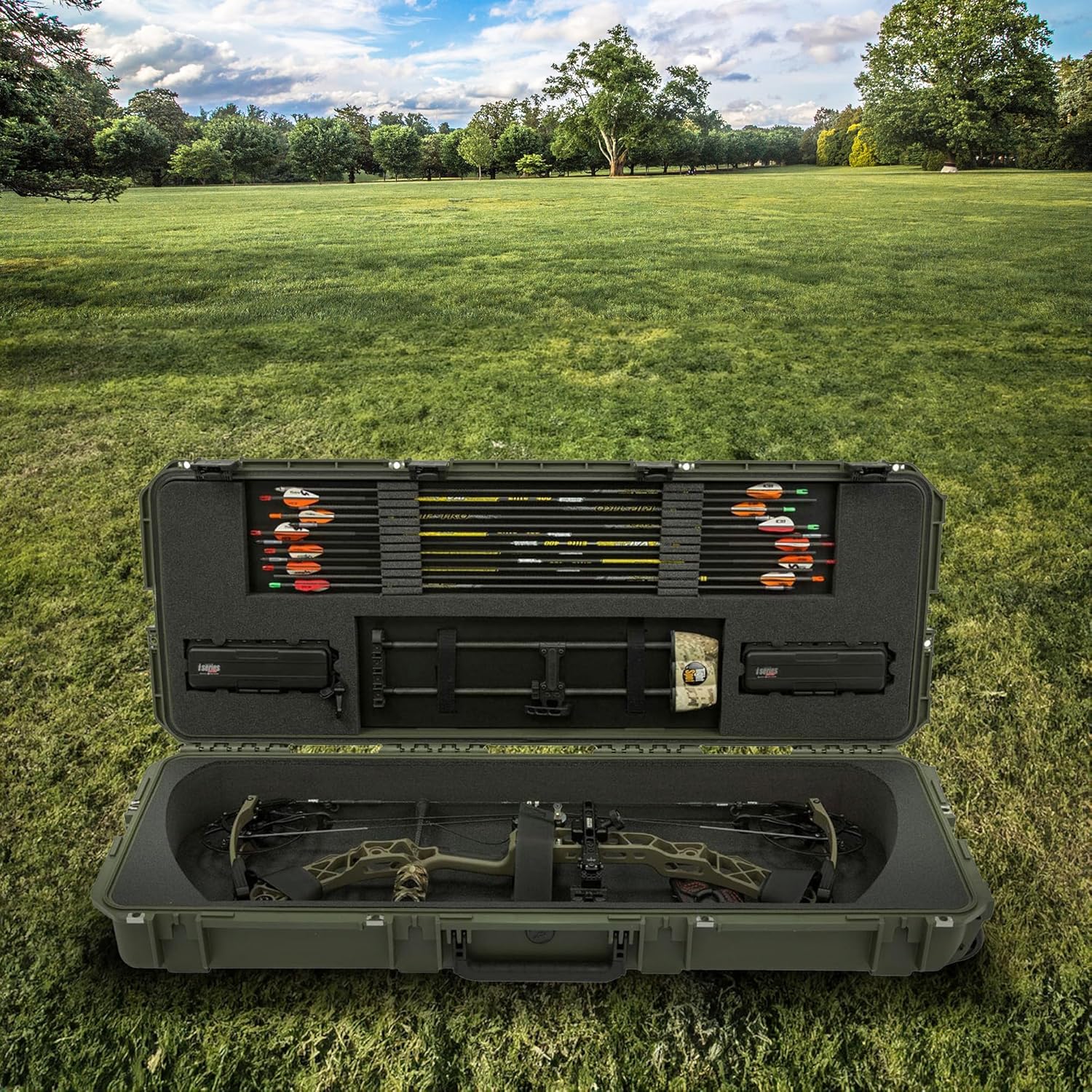 SKB Cases 2SKB-4009 Hard Exterior ATA 300 Category 1 Waterproof Short Double Rifle Transport Case