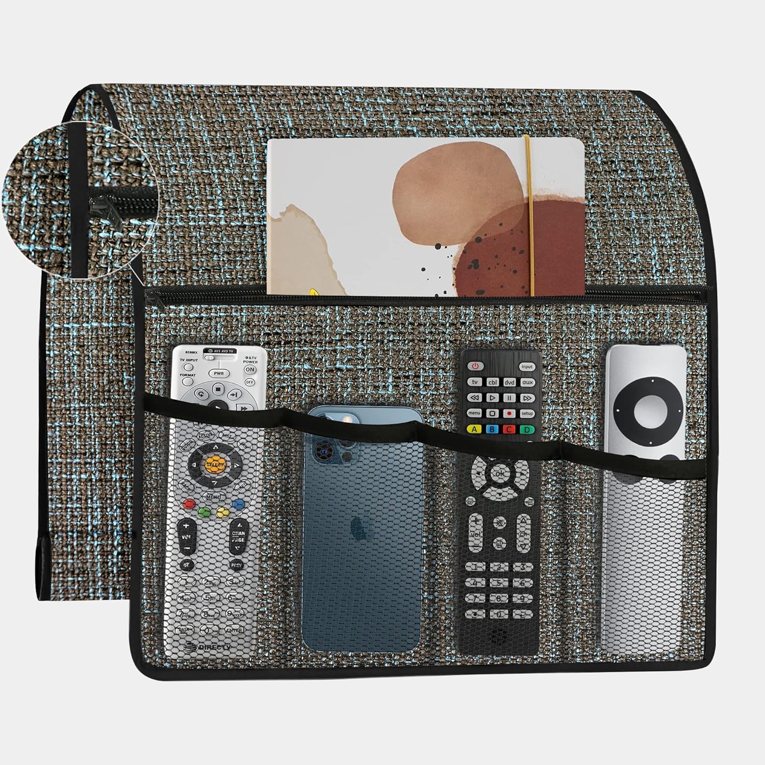 Coffee Armchair Caddy Remote Control Holder Organizer for Recliners