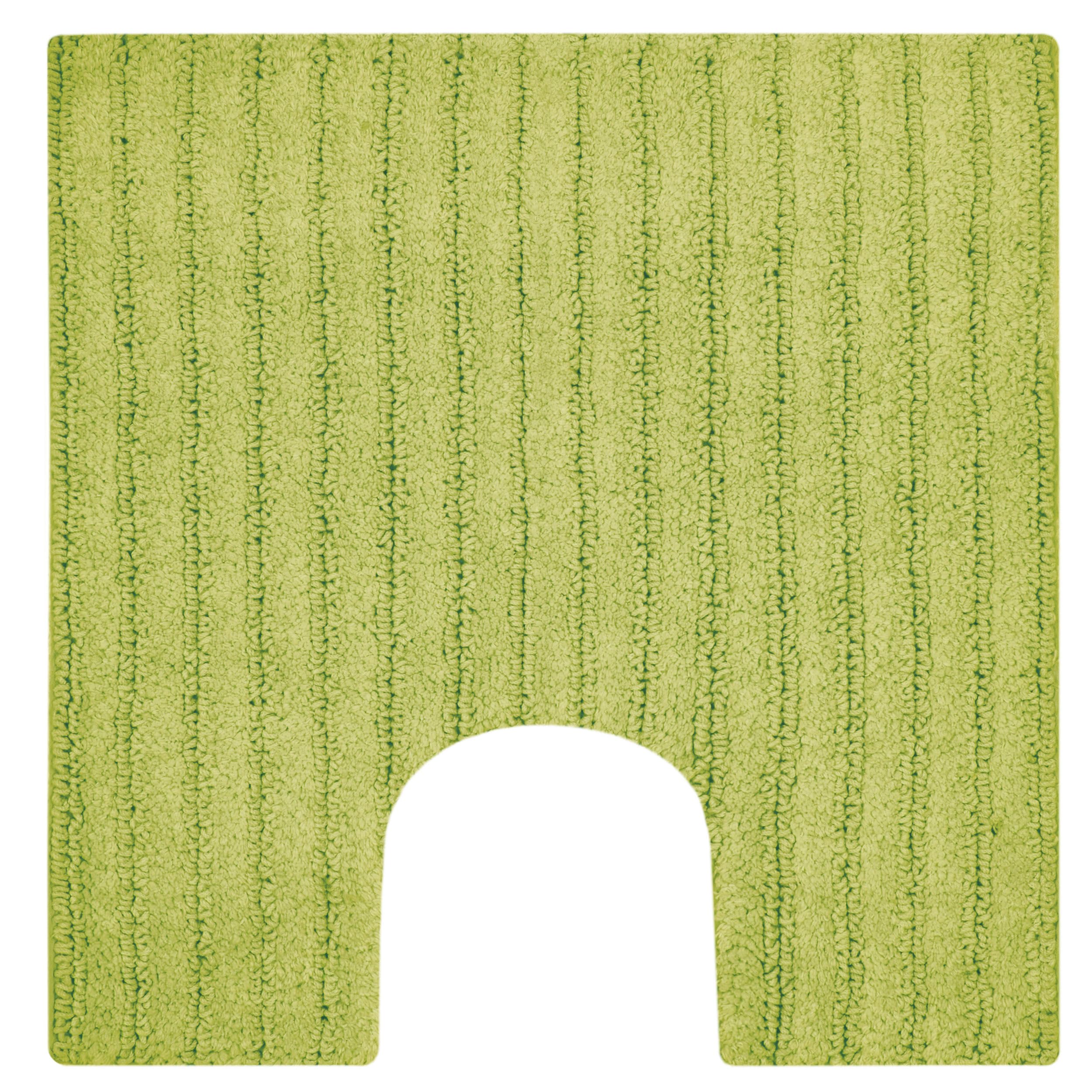Spirella BENOA LINDEN-Green, 55X55 cm Badteppich/WC-Vorleger ohne Ausschnitt, Baumwolle, hellgrün, 55 x 55 x 10 cm