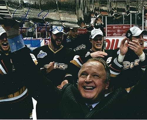 Autographed Randy Carlyle 8x10 Anaheim Ducks Photo