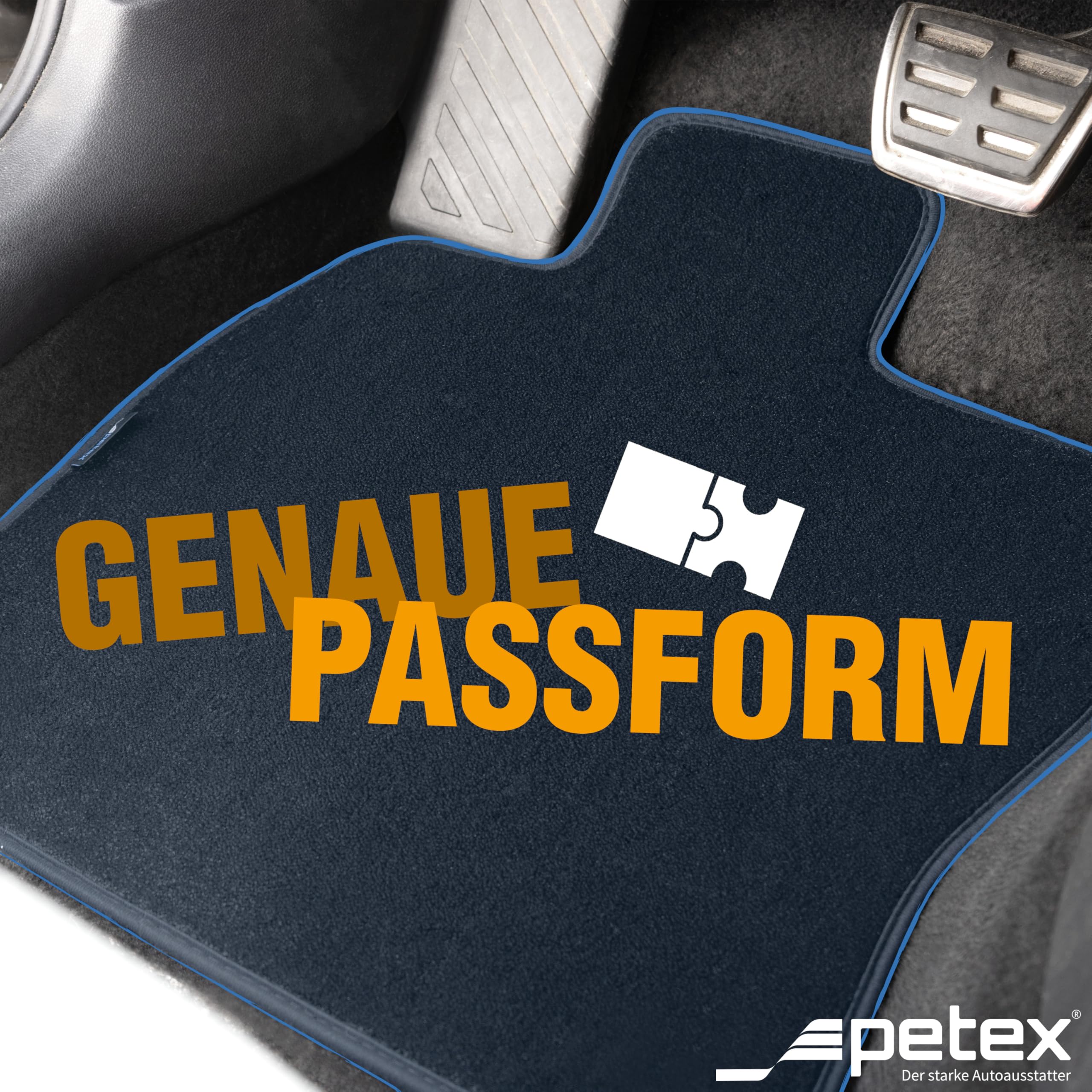 PETEX Dywaniki samochodowe dopasowane do Renault Captur II od 12/2019 / Symbioz E-Tech Full Hybrid od 05/2024, zestaw dywaników samochodowych z weluru - Pluto, 4-częściowy, czarny