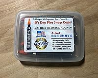 Vista 2 de B's Dry Fire Snap Caps - A.K.A. B's Dummy's - Dummy .223/5.56 Gorras de entrenamiento (paquete de 5) (níquel naranja)