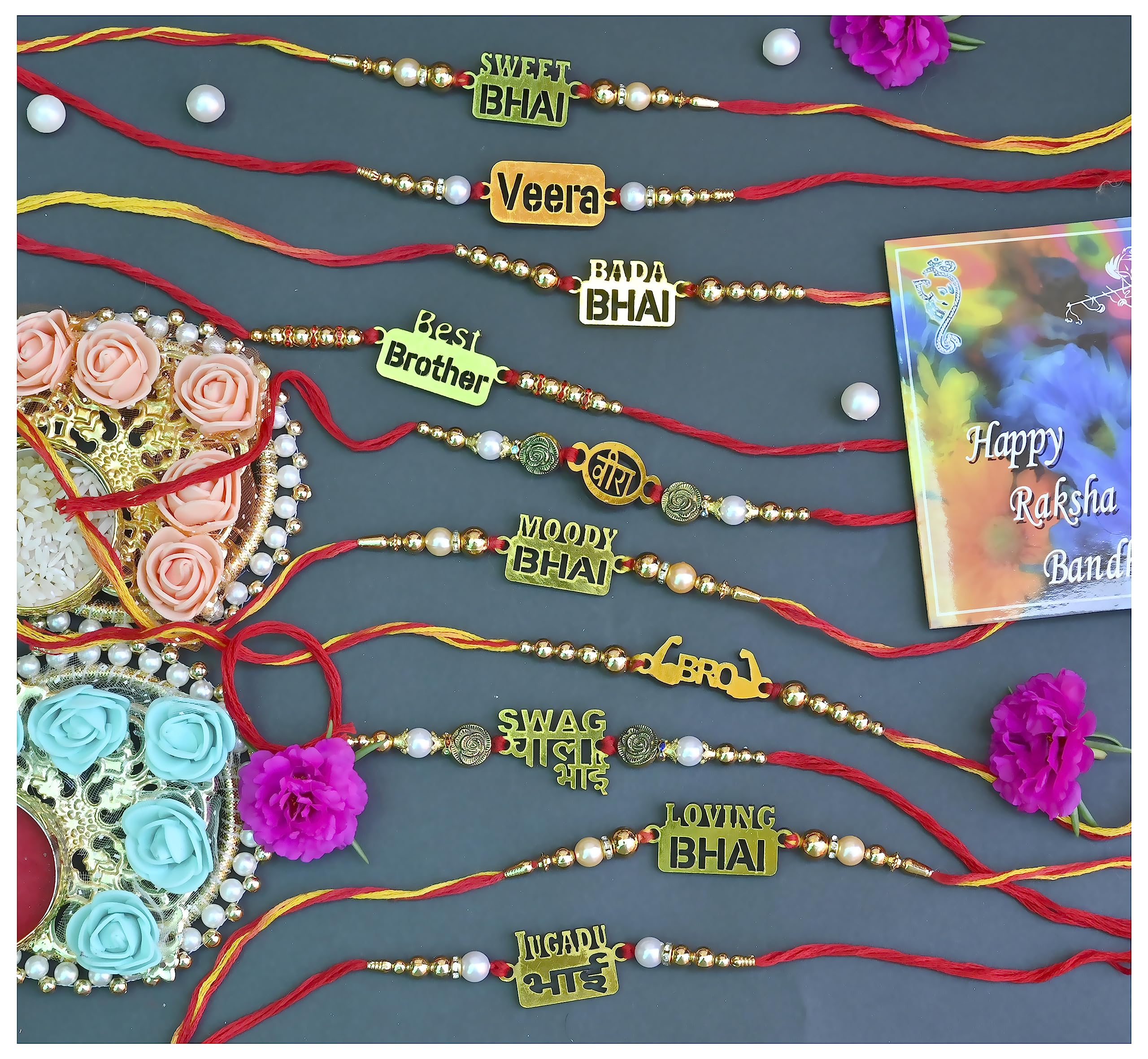 Rakhi for Brother 10 Rakhi set and Greeting Card with Roli Chawal Combo for Brother (Style1) (B0CBXK3THV) Amazon Price History, Amazon Price Tracker