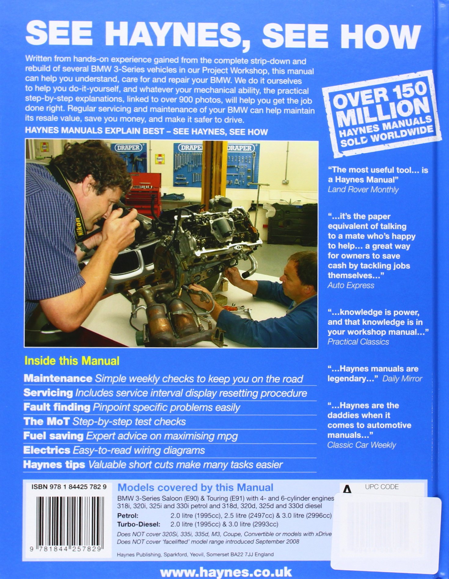 BMW 3-Series Petrol and Diesel Service and Repair Manual: 2005 to 2008