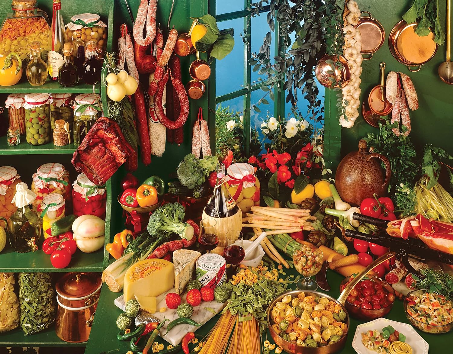 Springbok's 500 Piece Jigsaw Puzzle Italian Kitchen - Made in USA