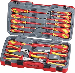 Teng Tools 18 Piece Pliers And Screwdriver 1000 Volt Tool Set - TV18N, Silver