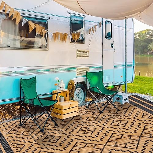 Miniatura 85 de SAND MINE Alfombras reversibles, alfombra de paja de plástico, alfombra de área moderna, alfombra de pavimento grande y alfombra para exteriores