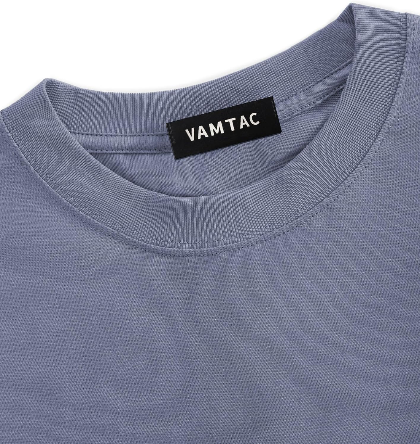 Vamtac Cotton T Shirts for Men Loose fit Short Sleeve Shirts Crewneck Tshirt Men Plain T Shirts - Image 3