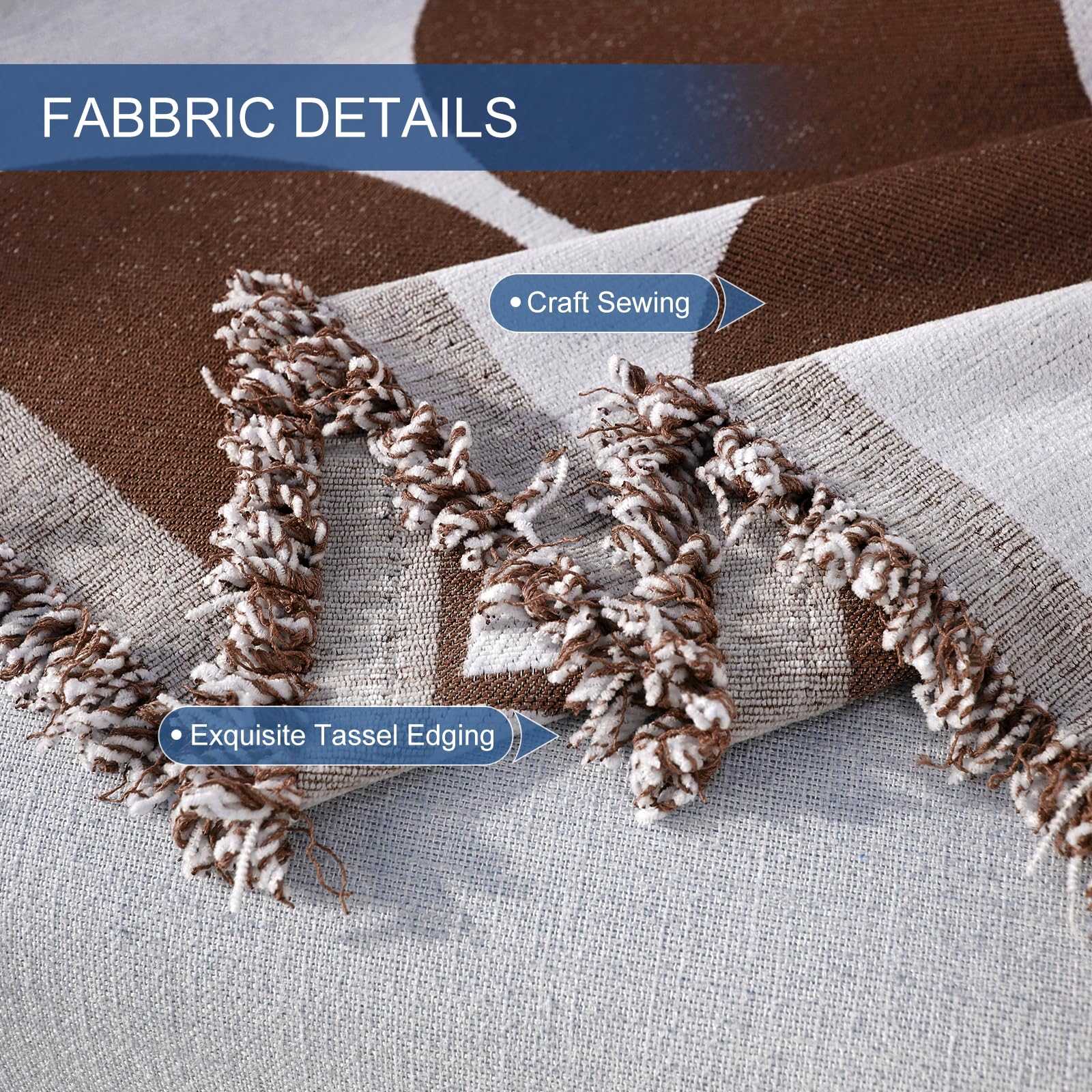 Royhom Telo Copridivano 3 Posti, Foulard Copridivano Angolare, Grigio Copri Divano In Qualsiasi Combinazione, Universale Quattro Stagioni, Boho Grigio Scuro, 180x340 Cm