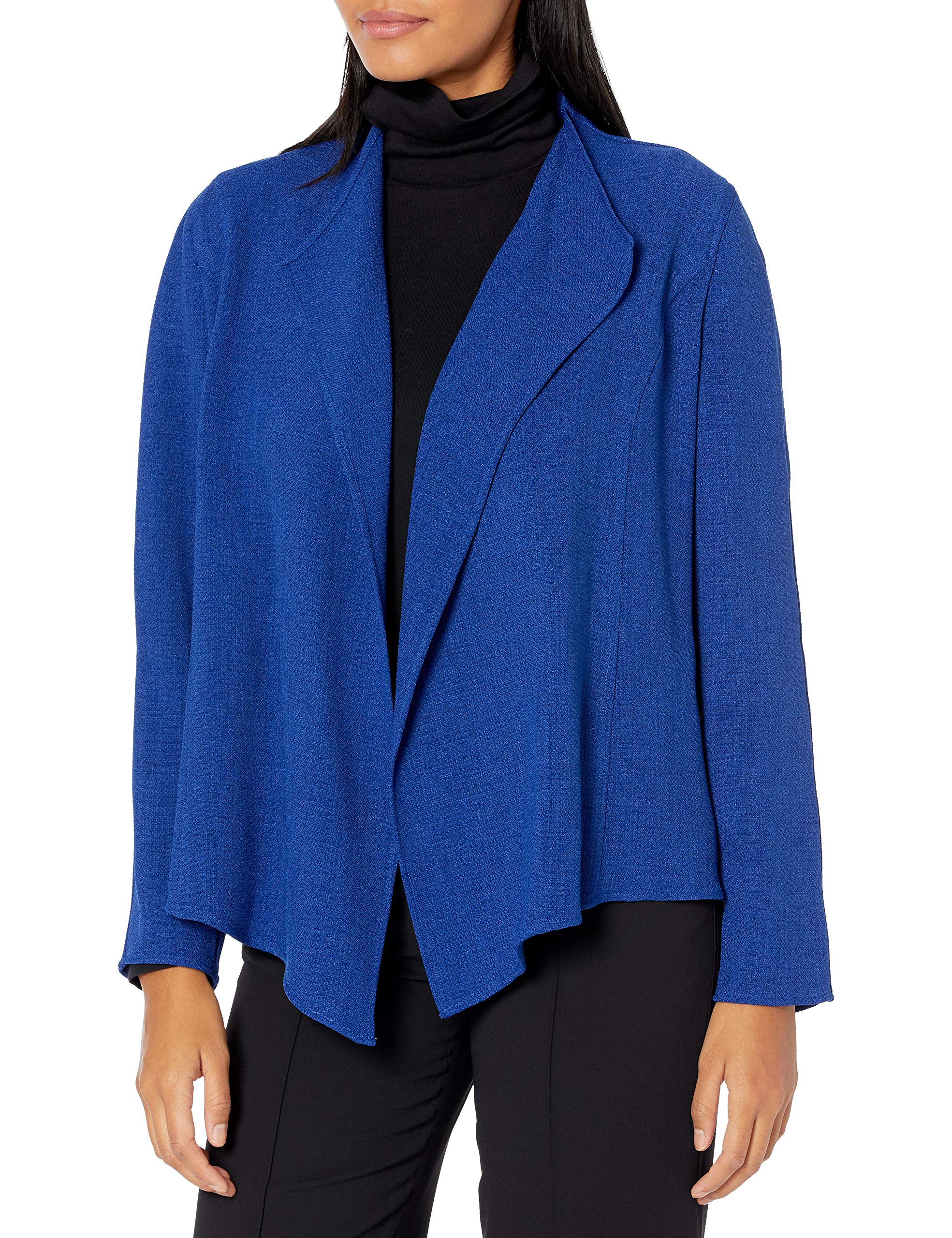 Women's CROPPED DRAPE FRONT JACKET Blazer